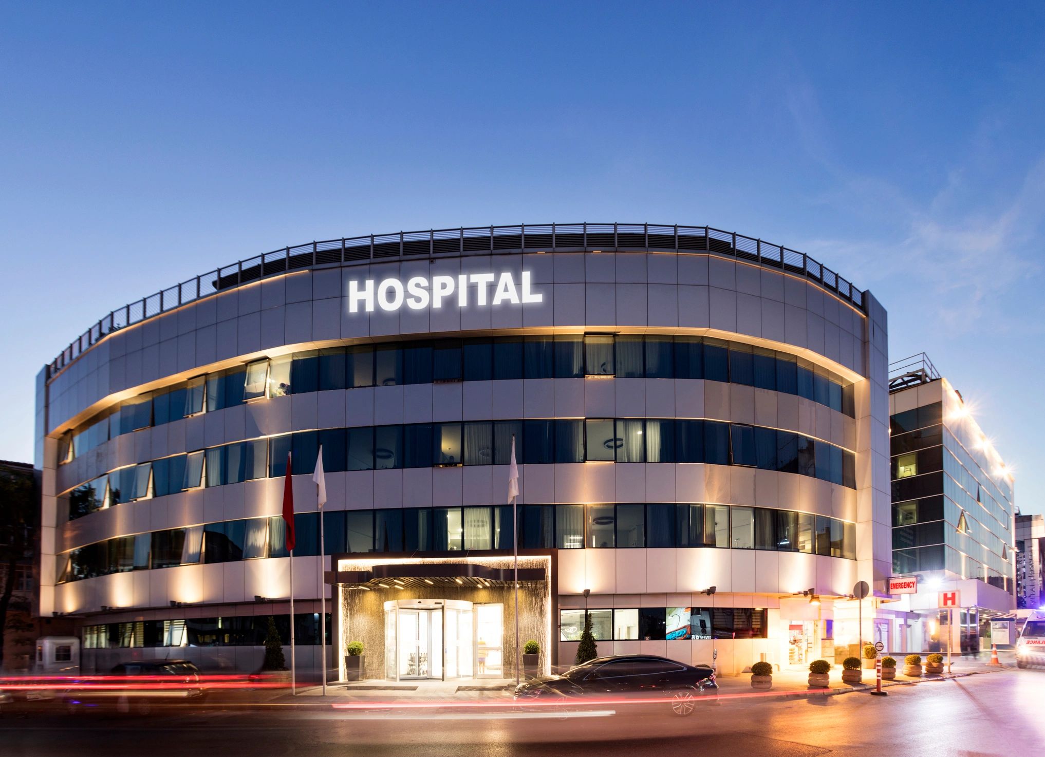 modern medical clinic exterior