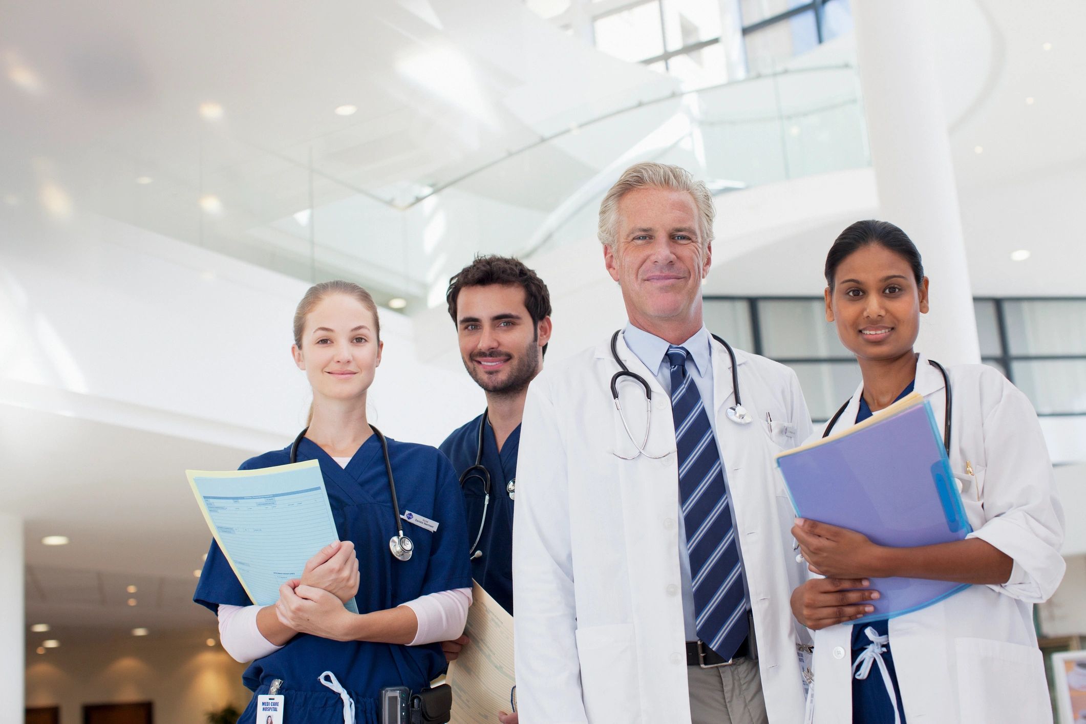 medical professionals working together